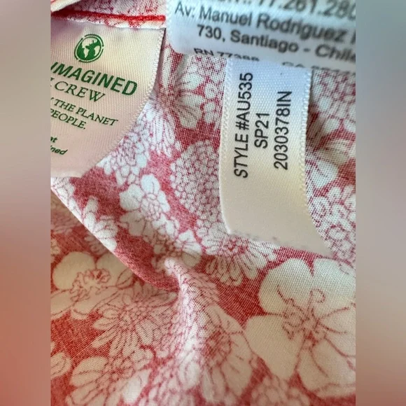 J. Crew Men's Flex Washed Slim Short-Sleeved Button-Up Hawaiian Shirt Sz Small - Picture 8 of 9